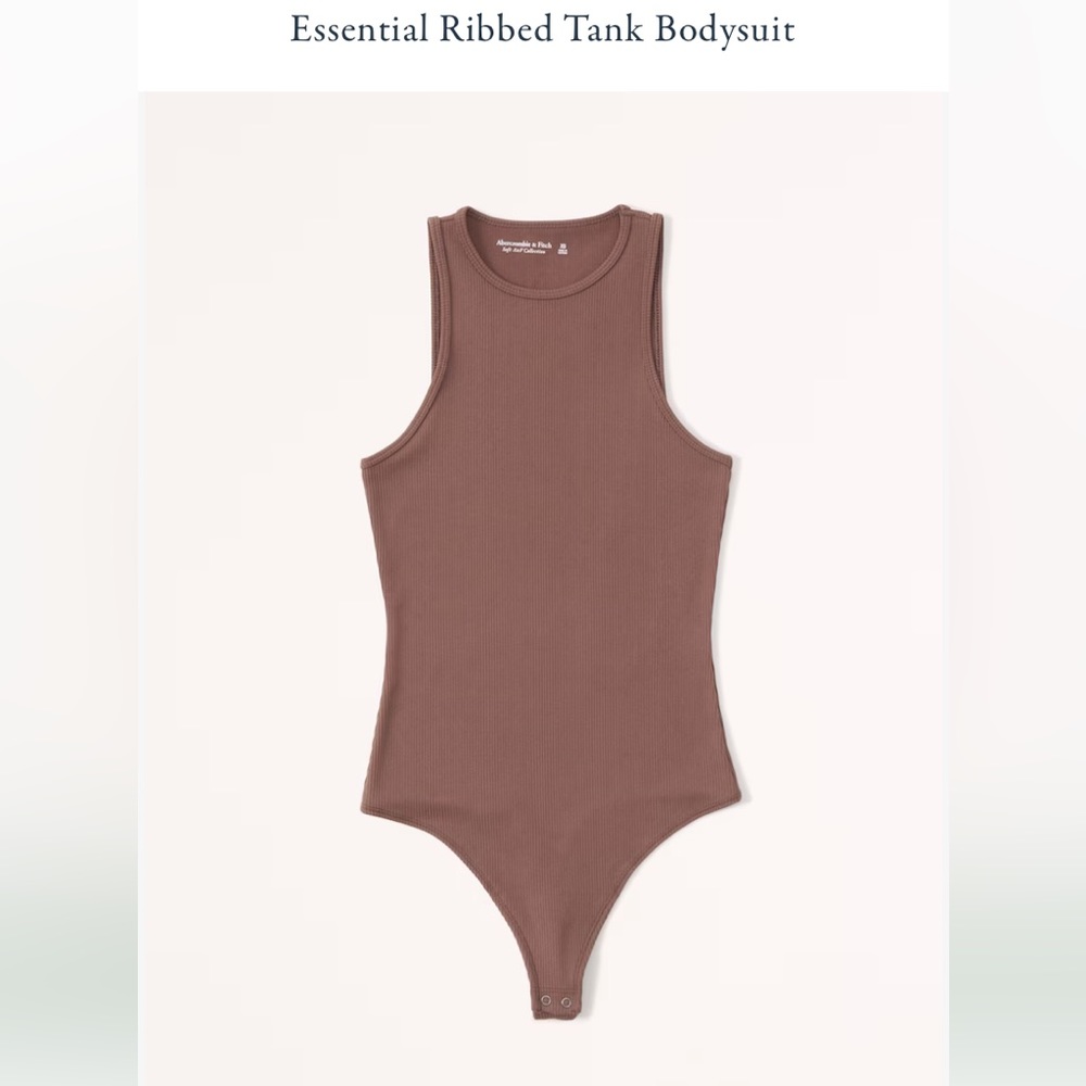 Abercrombie & Fitch seamless white tank bodysuit